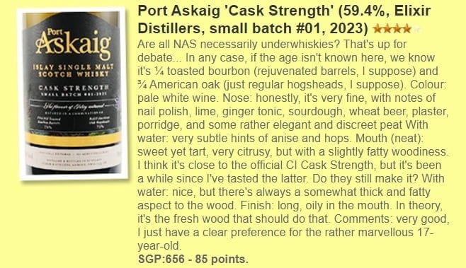 Port Askaig波濤 CASK STRENGTH 