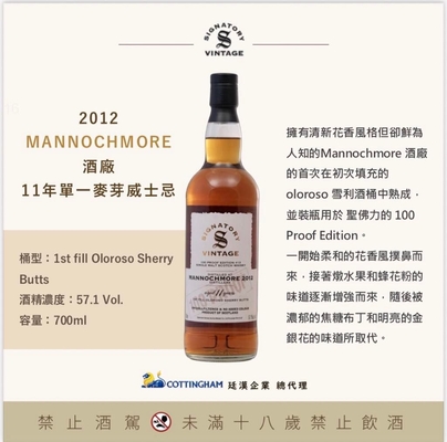 Mannochmore 2012 聖佛力 