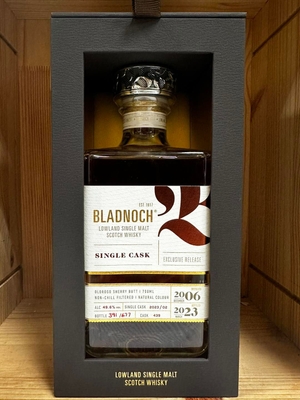 Bladnoch 布萊德諾赫雪莉單桶 2006-2023 