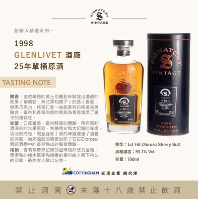 Glenlivet 1998 聖佛力 