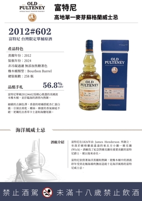 Old Pulteney 2012-2024 